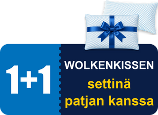 Wolkenkissen 1+1 settinä patjan kanssa