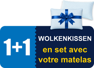 Wolkenkissen 1+1 en set avec votre matelas