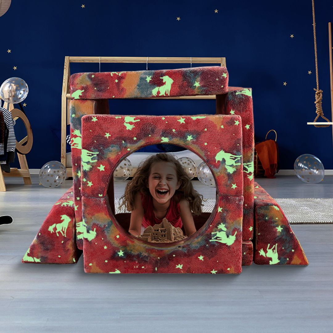 Spielcouch-Sofa für Kinder – 10-teiliges Set für Schlaf- und Spielbereich - KomfortKissen.de