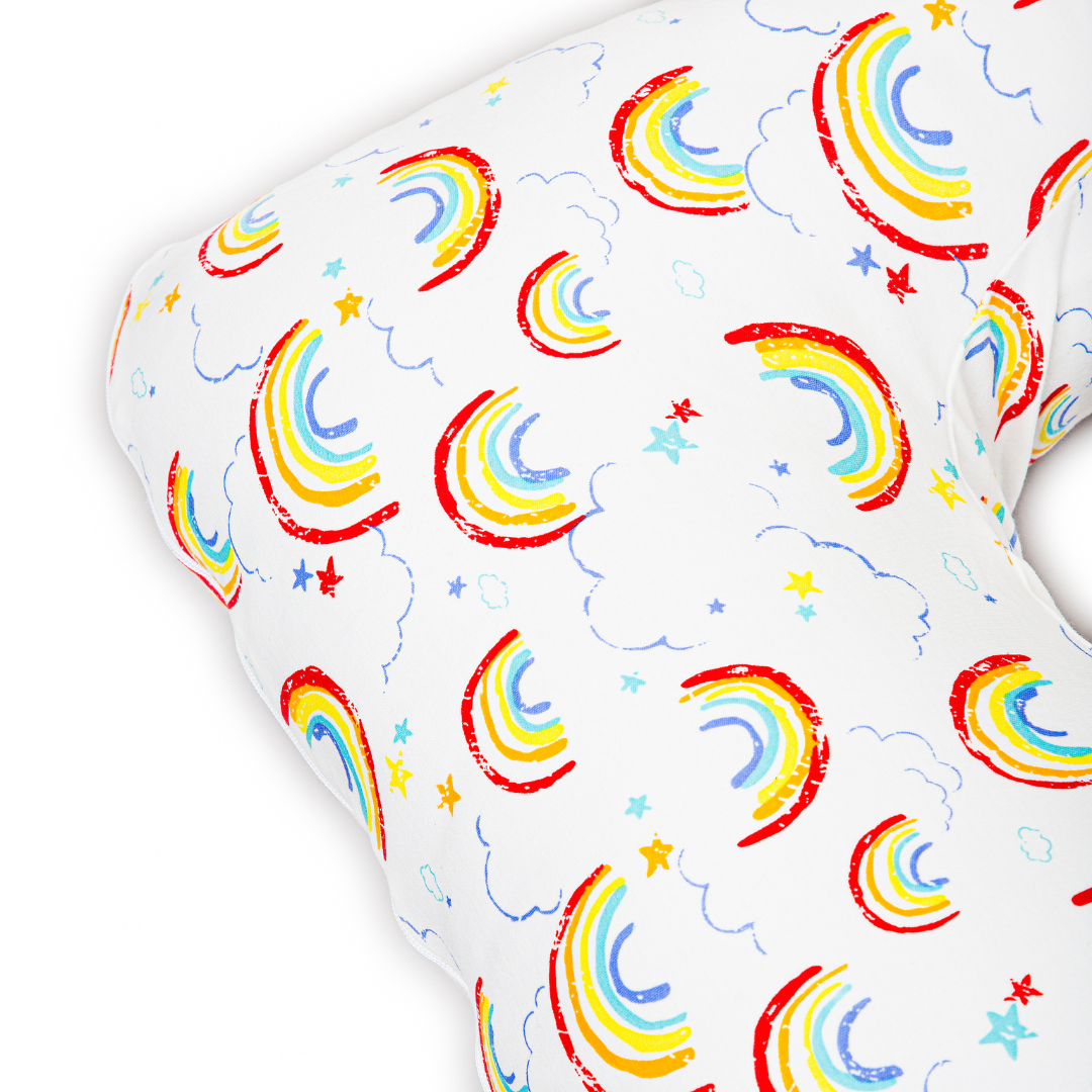 Ersatzbezug - Baumwolle (Regenbogen) - KomfortKissen.de