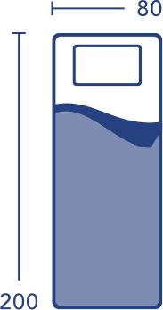 80 x 200 cm