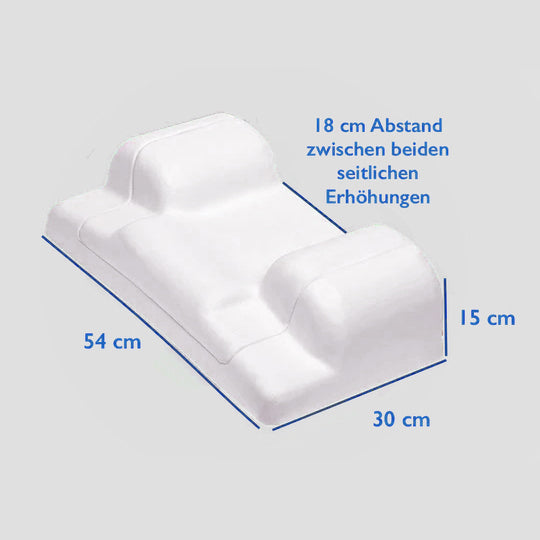 Ergonomisches Schönheitsschlaf-Kissen - KomfortKissen.de