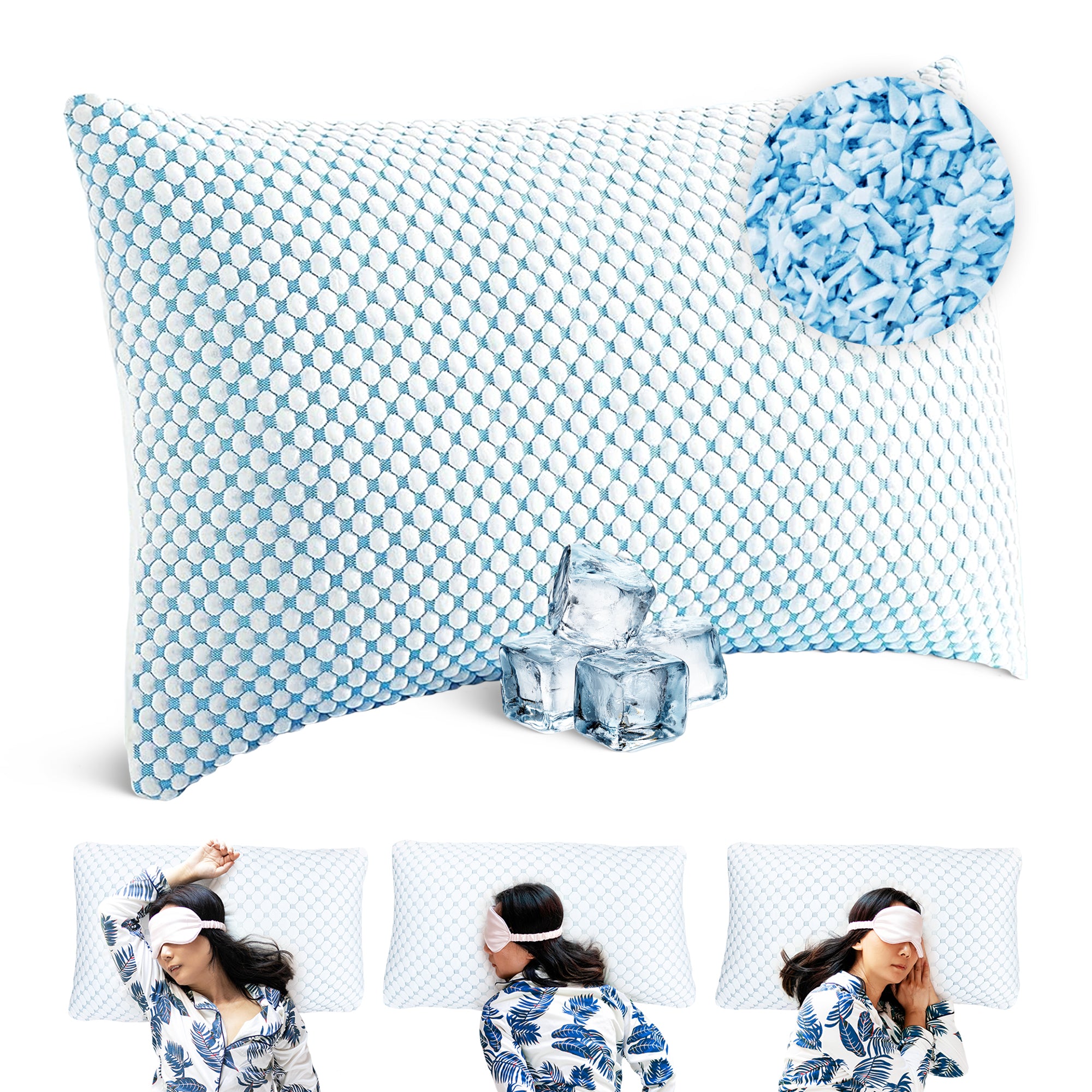 Ergonomisches Wolkenkissen – weiches Kissen für Rücken-, Seiten- und Bauchschläfer