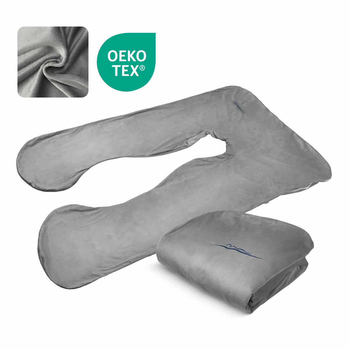 Housse de rechange - Micro-peluche (Gris foncé)