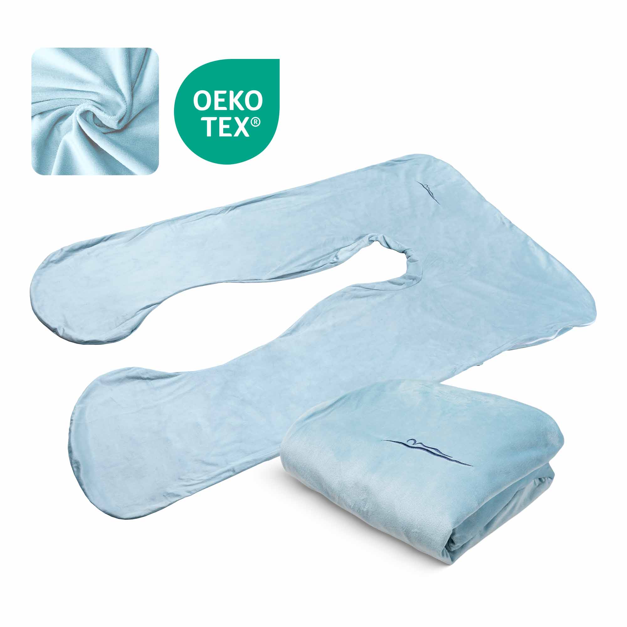 Ersatzbezug - Mikroplüsch (Himmelblau)