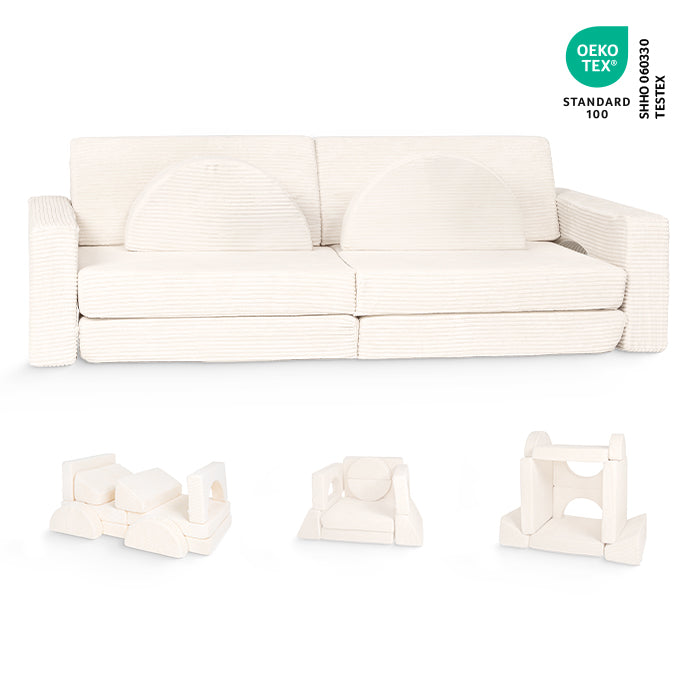 Spielcouch-Sofa für Kinder – 10-teiliges Set für Schlaf- und Spielbereich