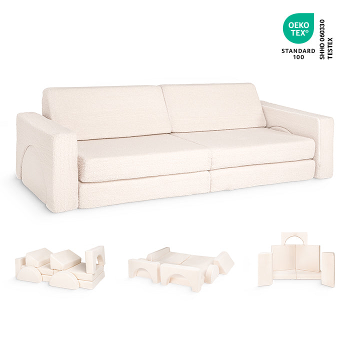Spielcouch für Kinder – 10-teiliges Sofa-Set für Schlafen und Spielen
