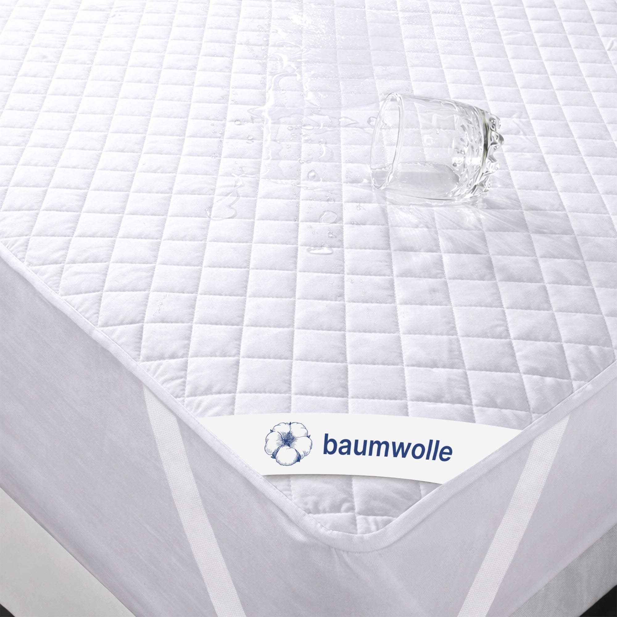 Wasserdichter Matratzenschoner aus Baumwolle