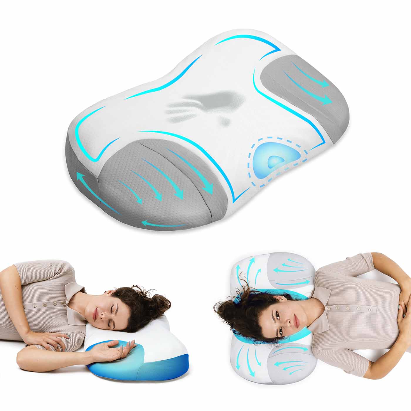 Side and back sleeper pillow 