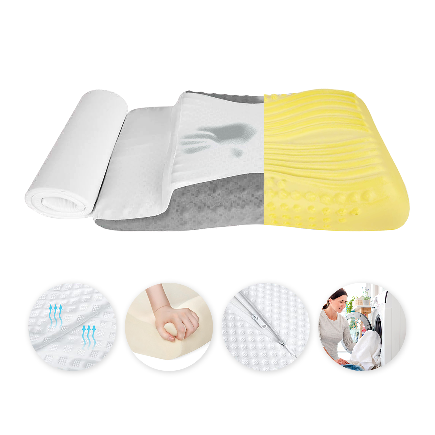 Doppeltes Ergo-Kissen - KomfortKissen.de