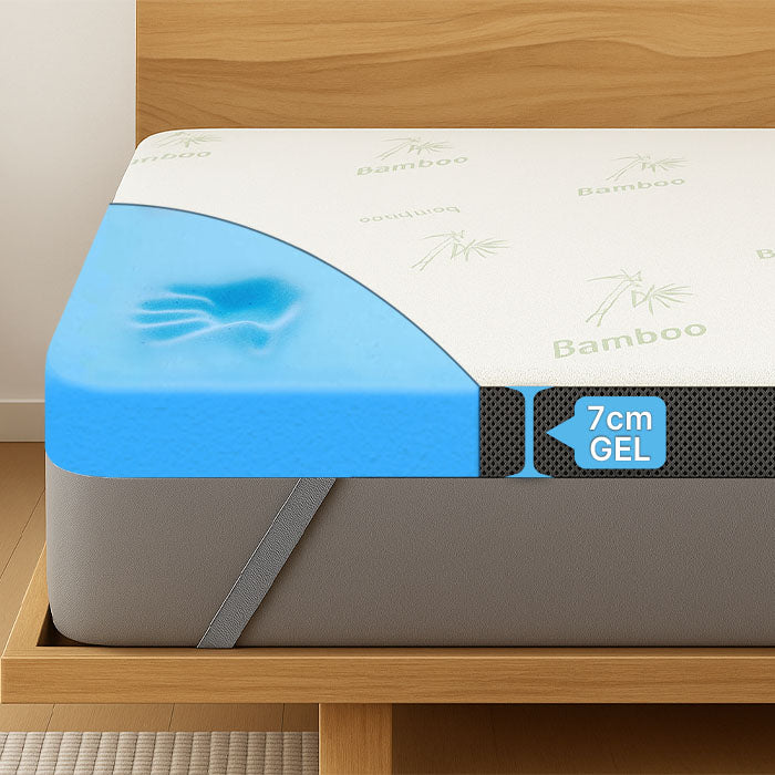 Premium Plus Komfort Topper - Matratzen-Topper mit Gel-Memory-Schaum