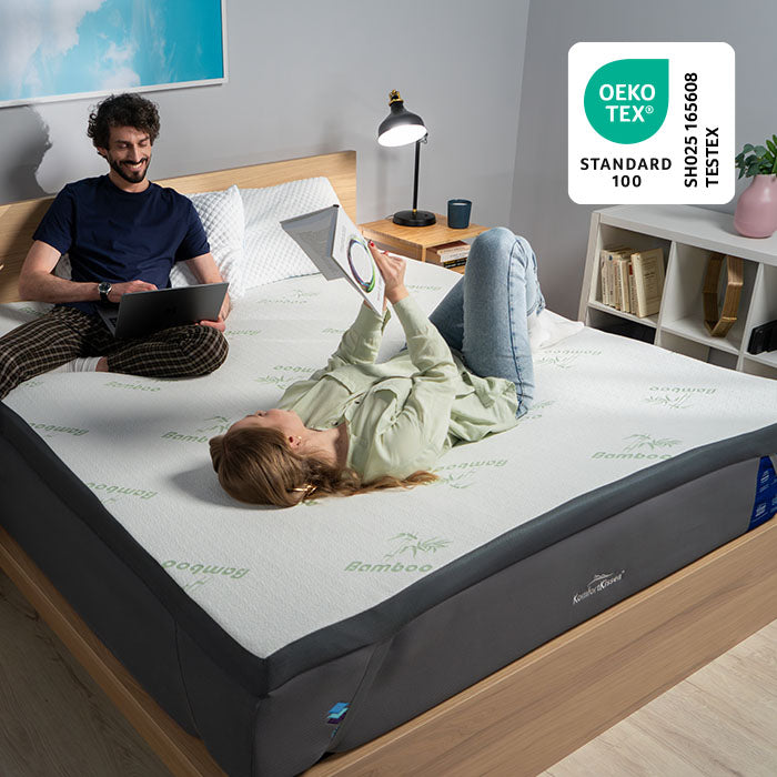 Premium Plus Komfort Topper - Matratzen-Topper mit Gel-Memory-Schaum