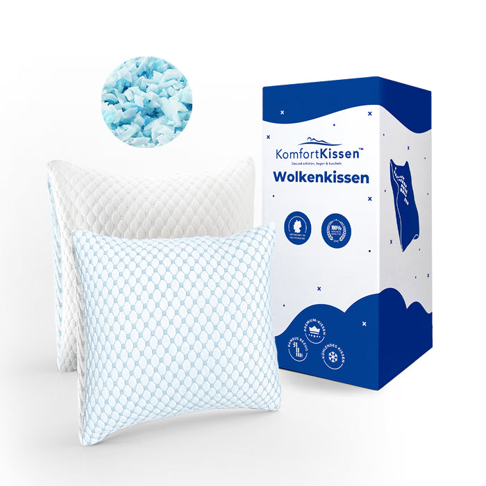 Wolkenkissen - Premium Memory Foam Kissen - Höhenverstellbares