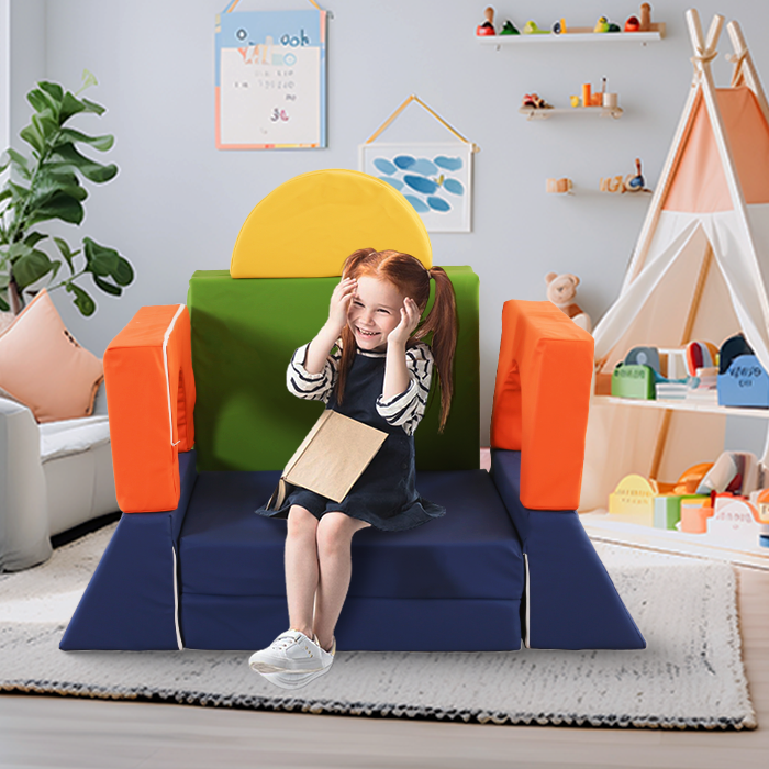 Spielcouch-Sofa für Kinder – 10-teiliges Set für Schlaf- und Spielbereich - KomfortKissen.de