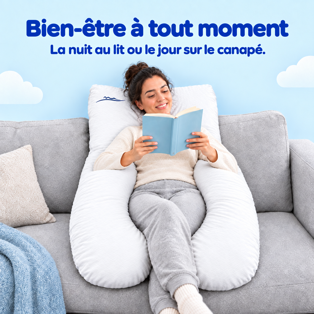 Bien-être à tout moment – la nuit au lit ou le jour sur le canapé – Weiß Blume Rosa Wolken Schwarz Hawaii Aroma Flamingo Beige Hellblau Khaki Walnuss Pfirsich Himmelblau Braun Dunkelgrau Grün