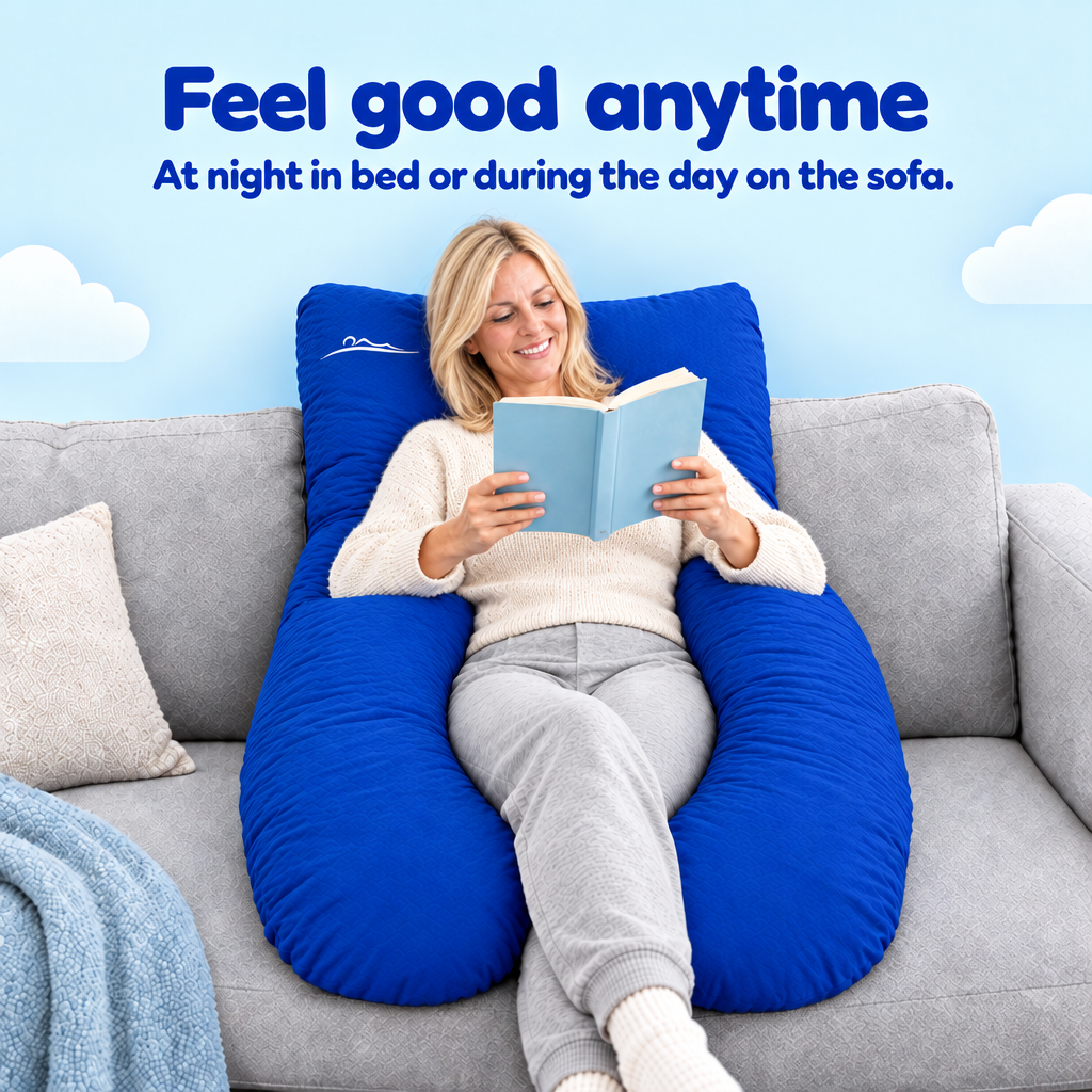 Feel good anytime – at night in bed or during the day on the sofa – Blau (Blue)