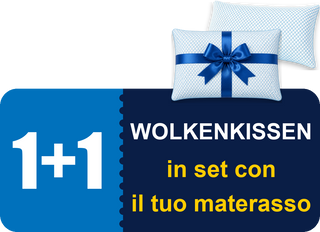 Wolkenkissen 1+1 in set con il tuo materasso