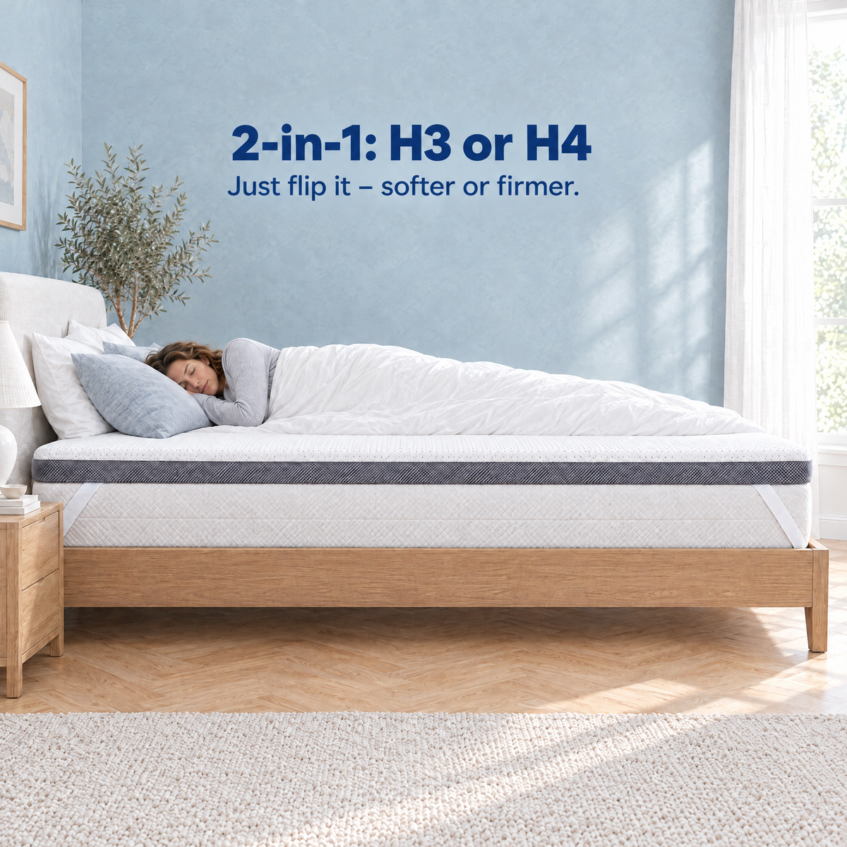 2-in-1 Komfort Topper – firmness H3 or H4
