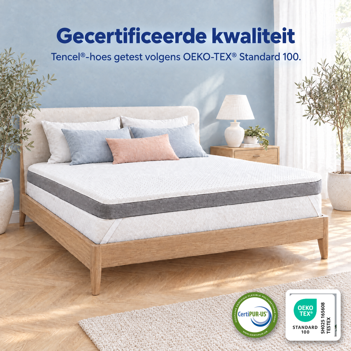 2-in-1 Komfort Topper – gecertificeerde kwaliteit