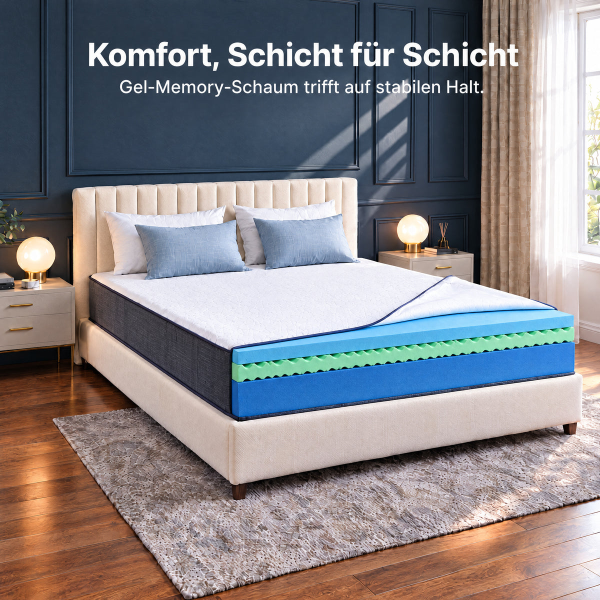 Materasso premium a 7 zone di comfort
