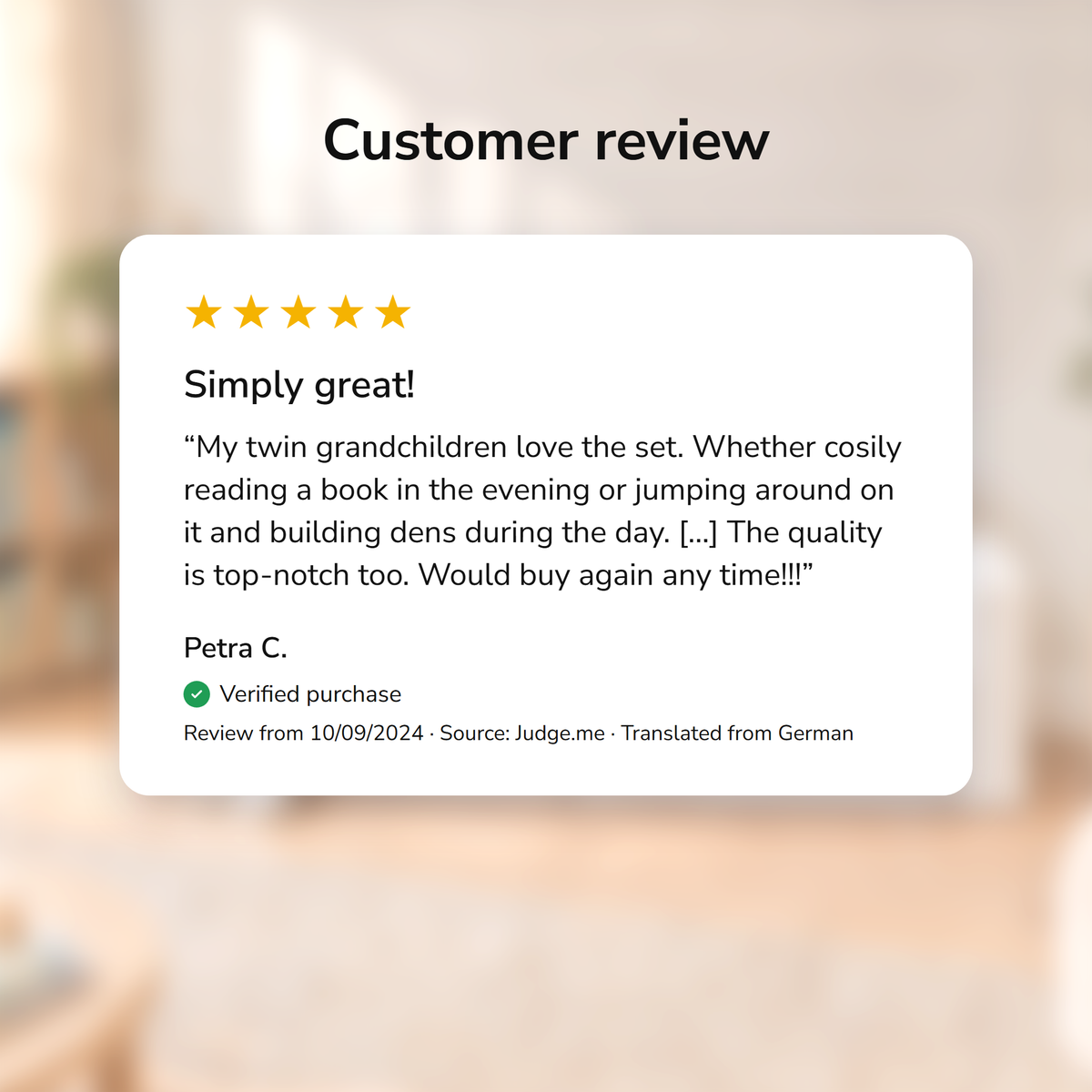 Corduroy Beige · Sztruksowy beż · Manšestrová béžová – Customer review